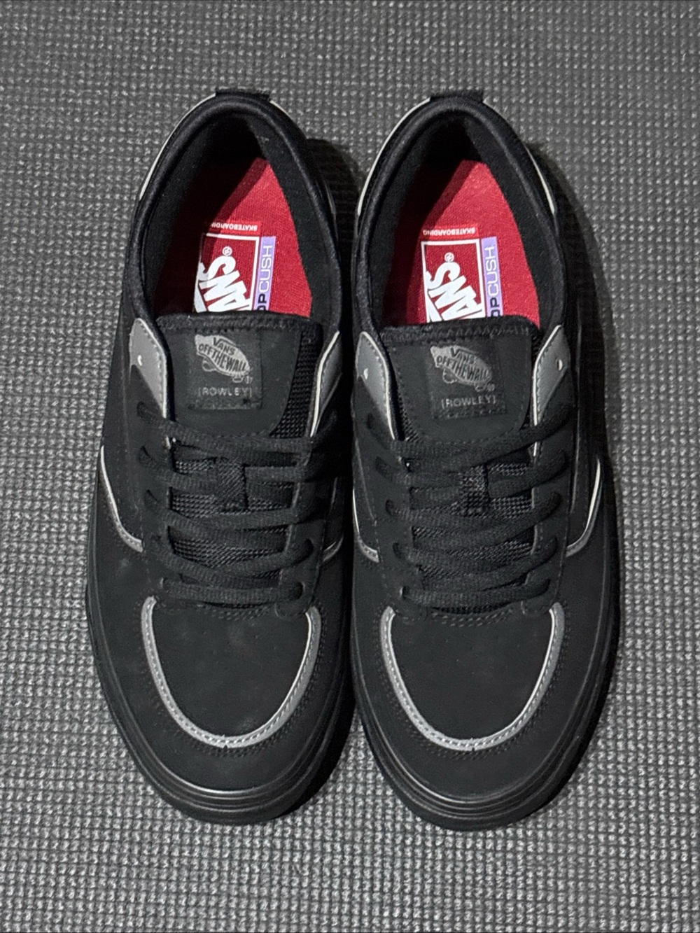 Vans Skate Rowley, 9.5, Black/Pewter